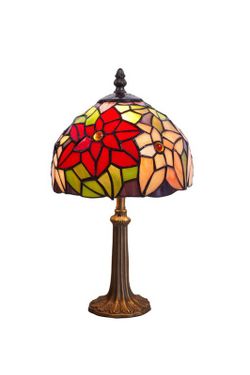 Lâmpada de Mesa Tiffany Série Güell Diâmetro 30cm Tiffan e Luz