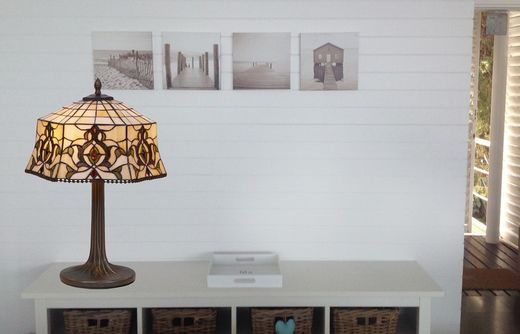 Tiffany Tischlampe Serie Hexa Durchmesser 41cm Tiffan y luz