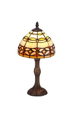 Tiffany Table Lamp Ivory Series Diameter 20cm Tiffan and Light