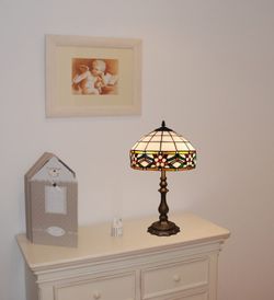 Lámpara De Sobremesa Tiffany Serie Museum Diámetro 30cm Tiffan y Luz