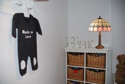 Tiffany Tischlampe Rosa Serie Durchmesser 30cm Tiffan und Licht