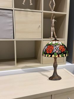 Tiffany Table Lamp Series Rosy Diameter 20cm Tiffan and Light