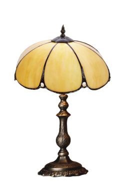 Lámpara De Sobremesa Tiffany Serie Virginia Diámetro 30cm Tiffan y Luz