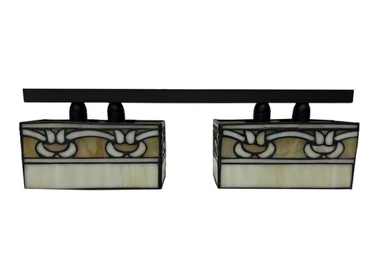 Tiffany smaller ceiling lamp with 2 lampshades Atenea Series