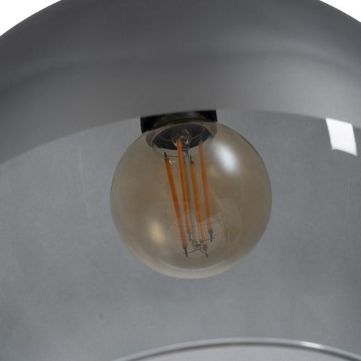Decorative lamp, grey crystal, 30 x 30 x 25 cm