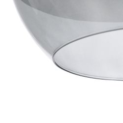 Decorative lamp, grey crystal, 30 x 30 x 25 cm