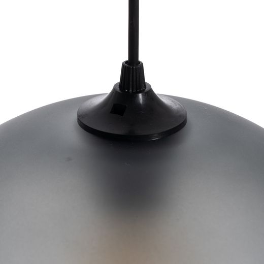 Decorative lamp, grey crystal, 30 x 30 x 25 cm