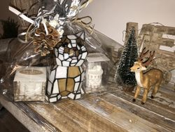 Tiffany Tiffan Cat Lamp and Light