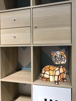 Tiffany Tiffan Cat Lamp and Light