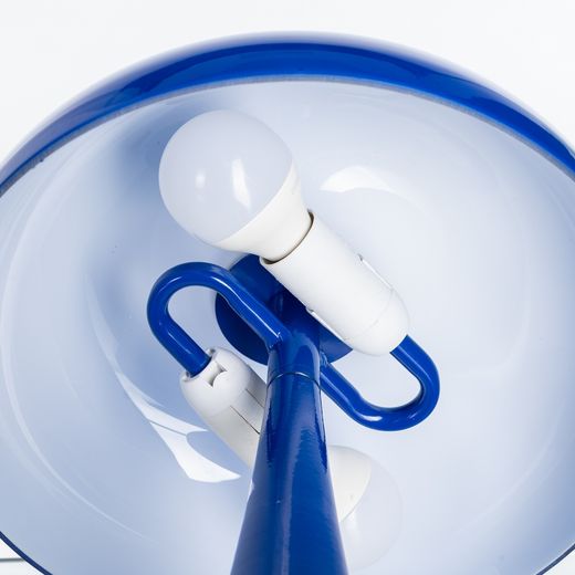 Blue crystal-metal table lamp 25.50 x 25.50 x 25 cm