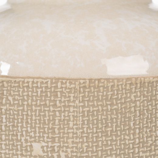 Beige ceramic table lamp, lighting, 43 x 43 x 56 cm