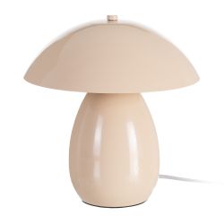 Beige metal table lamp 24 x 24 x 25.50 cm