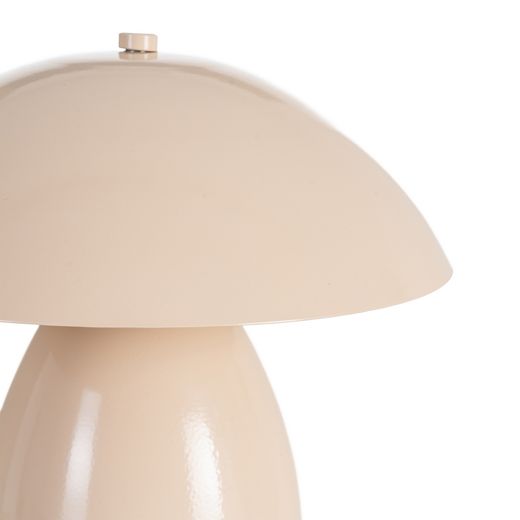 Beige metal table lamp 24 x 24 x 25.50 cm
