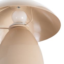 Beige metal table lamp 24 x 24 x 25.50 cm