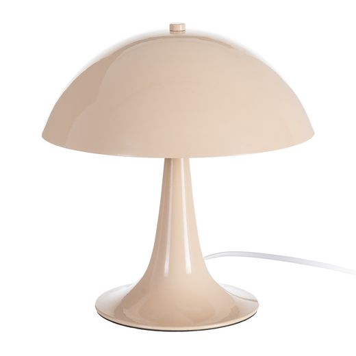 Beige metal table lamp 25 x 25 x 27.50 cm