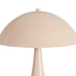 Beige metal table lamp 25 x 25 x 27.50 cm