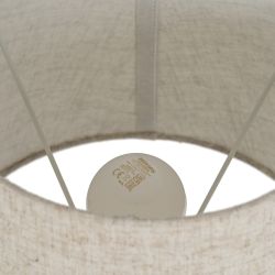 Beige-silver ceramic-metal table lamp 27 x 27 x 44 cm