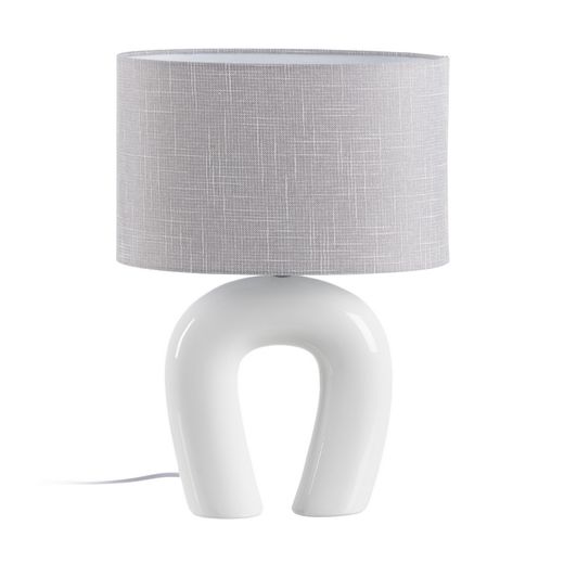 White ceramic table lamp, lighting, 35 x 20 x 50 cm