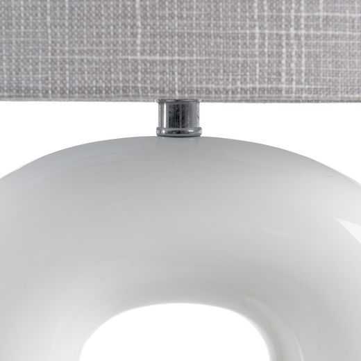 White ceramic table lamp, lighting, 35 x 20 x 50 cm