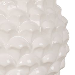 White ceramic table lamp, lighting, 38 x 38 x 58.50 cm