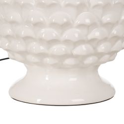 White ceramic table lamp, lighting, 38 x 38 x 58.50 cm