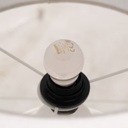 White ceramic table lamp, lighting, 38 x 38 x 67 cm