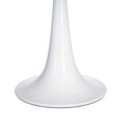 White glass and metal table lamp, 25.50 x 25.50 x 25 cm