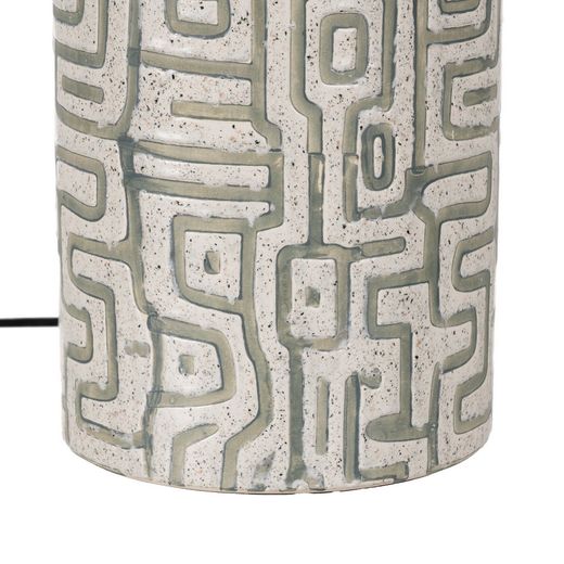 White-grey ceramic table lamp 42 x 42 x 73 cm