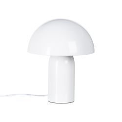 White metal table lamp 20 x 20 x 24.50 cm