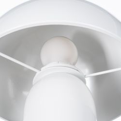 White metal table lamp 20 x 20 x 24.50 cm