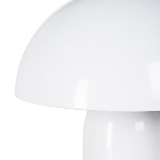 White metal table lamp 20 x 20 x 24.50 cm