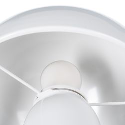 White metal table lamp 22 x 22 x 31.50 cm