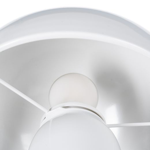 White metal table lamp 22 x 22 x 31.50 cm