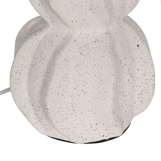White-multicolor ceramic table lamp 36.50 x 36.50 x 60 cm