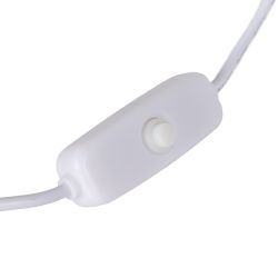 White polyresin table lamp 26.50 x 10 x 19.50 cm