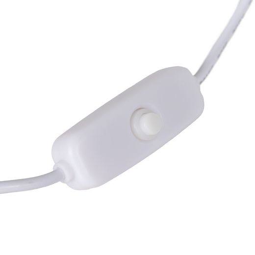 White polyresin table lamp 26.50 x 10 x 19.50 cm