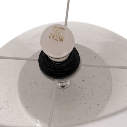 White terracotta table lamp 40 x 40 x 45.50 cm