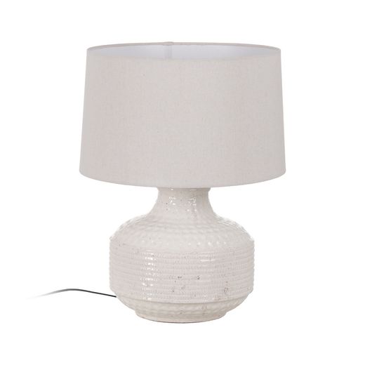 White terracotta table lamp 43 x 43 x 57.50 cm