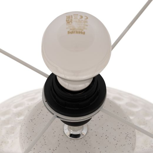 White terracotta table lamp 43 x 43 x 57.50 cm
