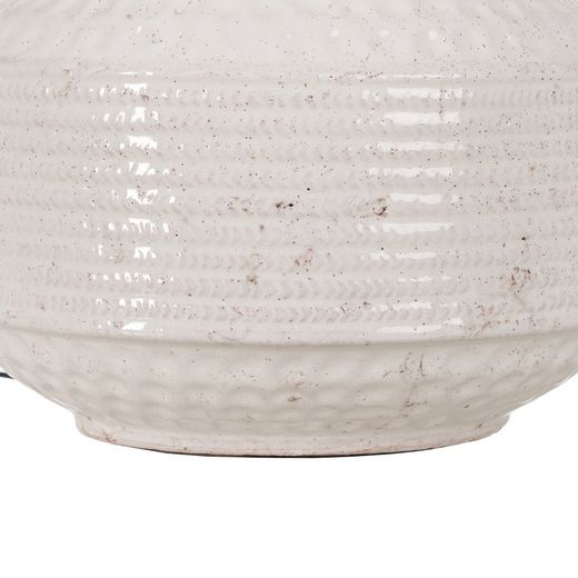 White terracotta table lamp 43 x 43 x 57.50 cm