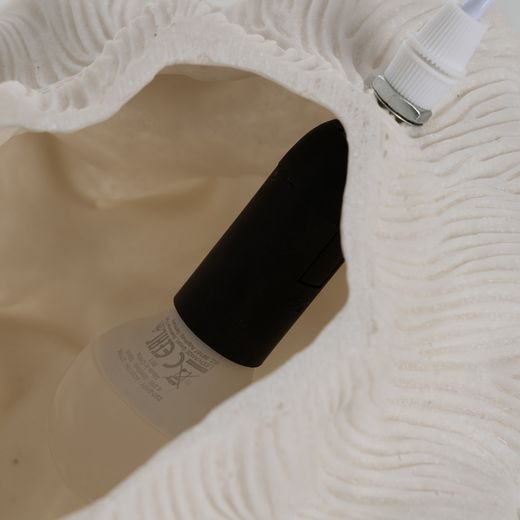 Sandstone ball table lamp 31.80 x 31.80 x 27.50 cm