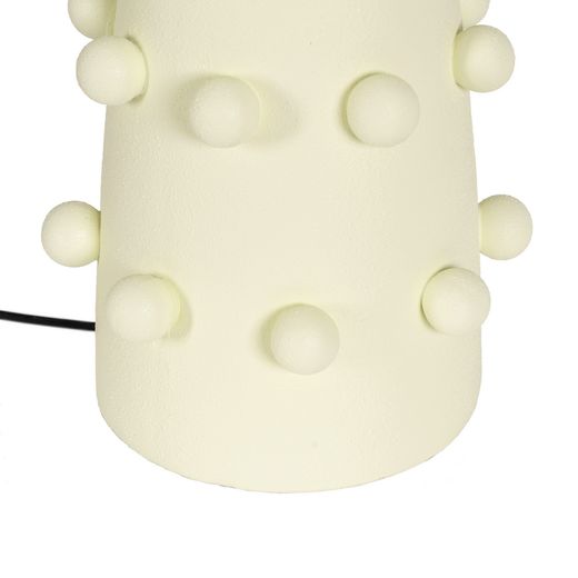 Cream metal-ceramic table lamp 38 x 38 x 72 cm