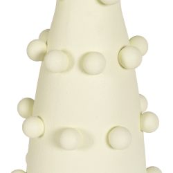 Cream metal-ceramic table lamp 38 x 38 x 72 cm