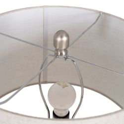Cream metal-ceramic table lamp 38 x 38 x 72 cm