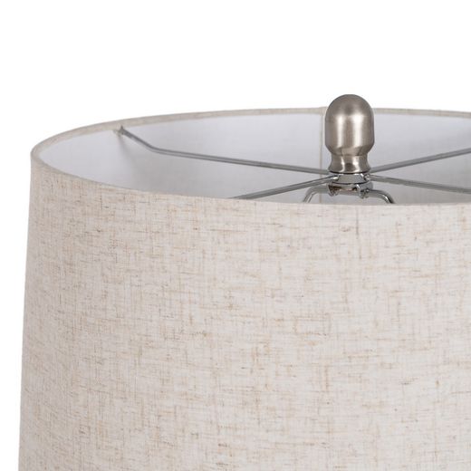 Cream metal-ceramic table lamp 38 x 38 x 72 cm