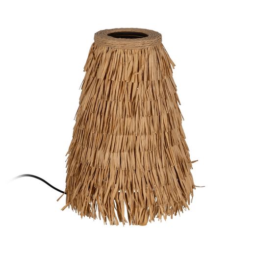Natural fiber table lamp, lighting, 26 x 26 x 39 cm