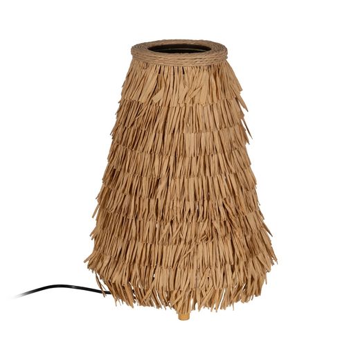 Natural fiber table lamp, lighting, 30 x 30 x 44 cm