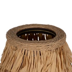 Natural fiber table lamp, lighting, 30 x 30 x 44 cm