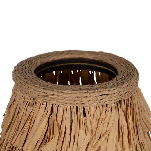 Natural fiber table lamp, lighting, 30 x 30 x 44 cm