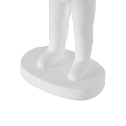 Table lamp, white resin figure, 18.50 x 14 x 45 cm